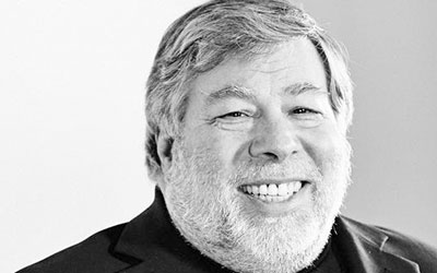 a photo of Steve Wozniak, co-founder of Apple Computers.