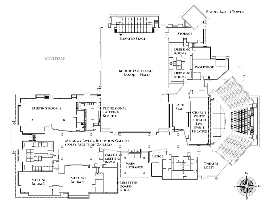 Mary Winspear Centre Floor Plan